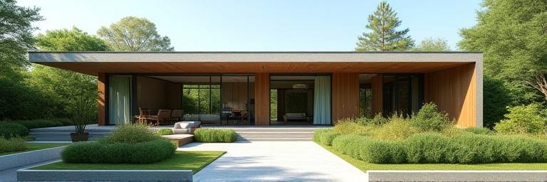 現代的なデザインの住宅「緑と光の家」